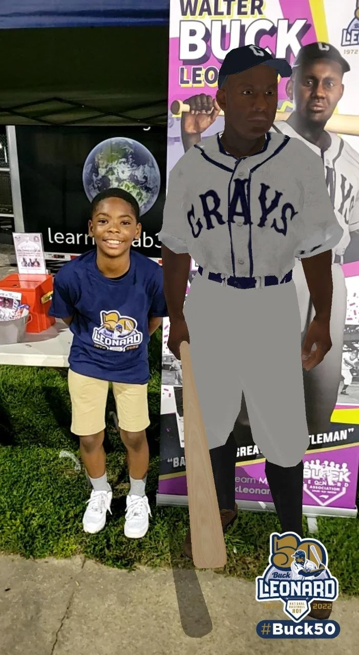 Click to see UNDEFEATED: The Buck Leonard Experience at Wilson Tobs game, August 2022.