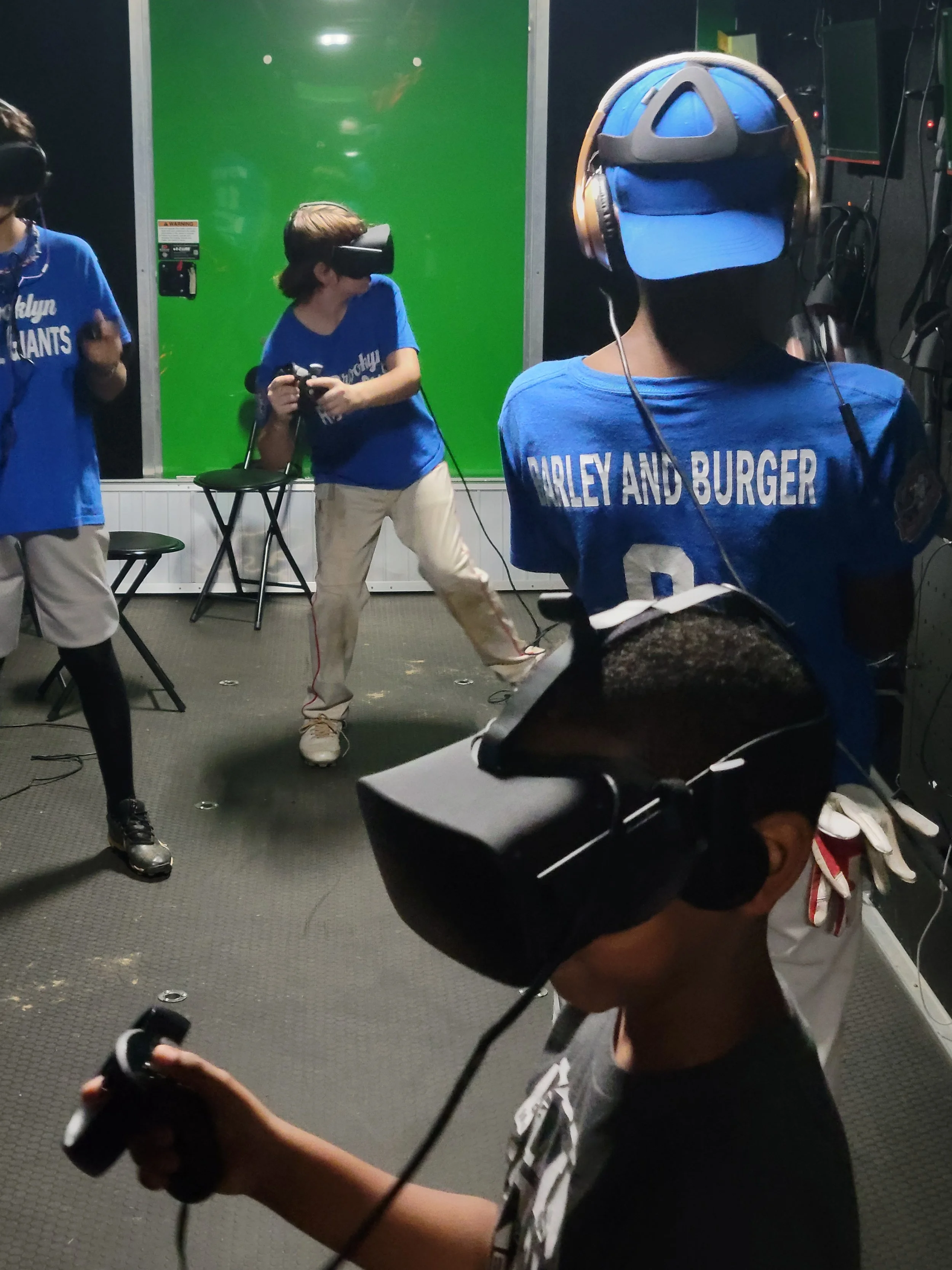 Buck Leonard Association RBI Baseball Players facing off against the Barnstormers during the 2022 Pitch, Hit & Run Competition. Click Image for highlight video.