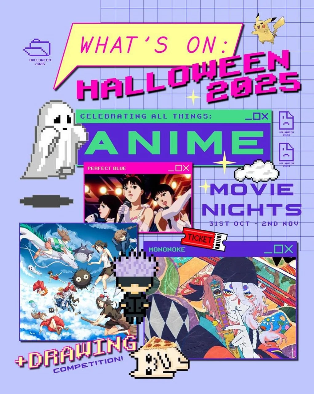 Halloween 2025: Celebrating All Things Anime

Movie Nights: 31st Oct - 2nd Nov
Drawing Competition: 1st Oct- 31st Oct

We have been waiting this moment since the day we opened and we&rsquo;re excited to see your drawings and costumes for this ultimat