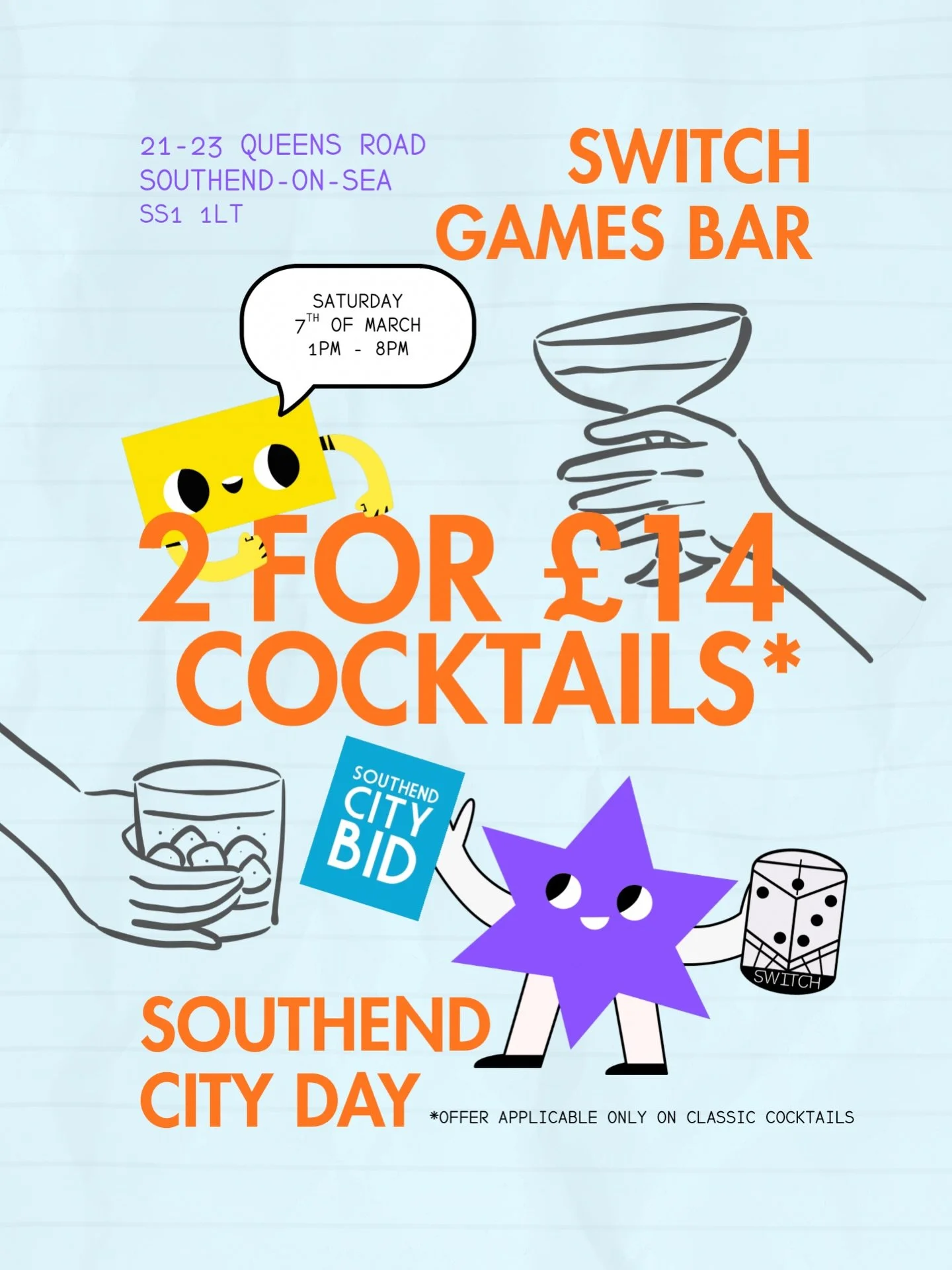 Join us this Saturday for Southend City Day! 

#switchsouthend #southendcitybid #southendevents #southendnightlife #supportlocalbusiness