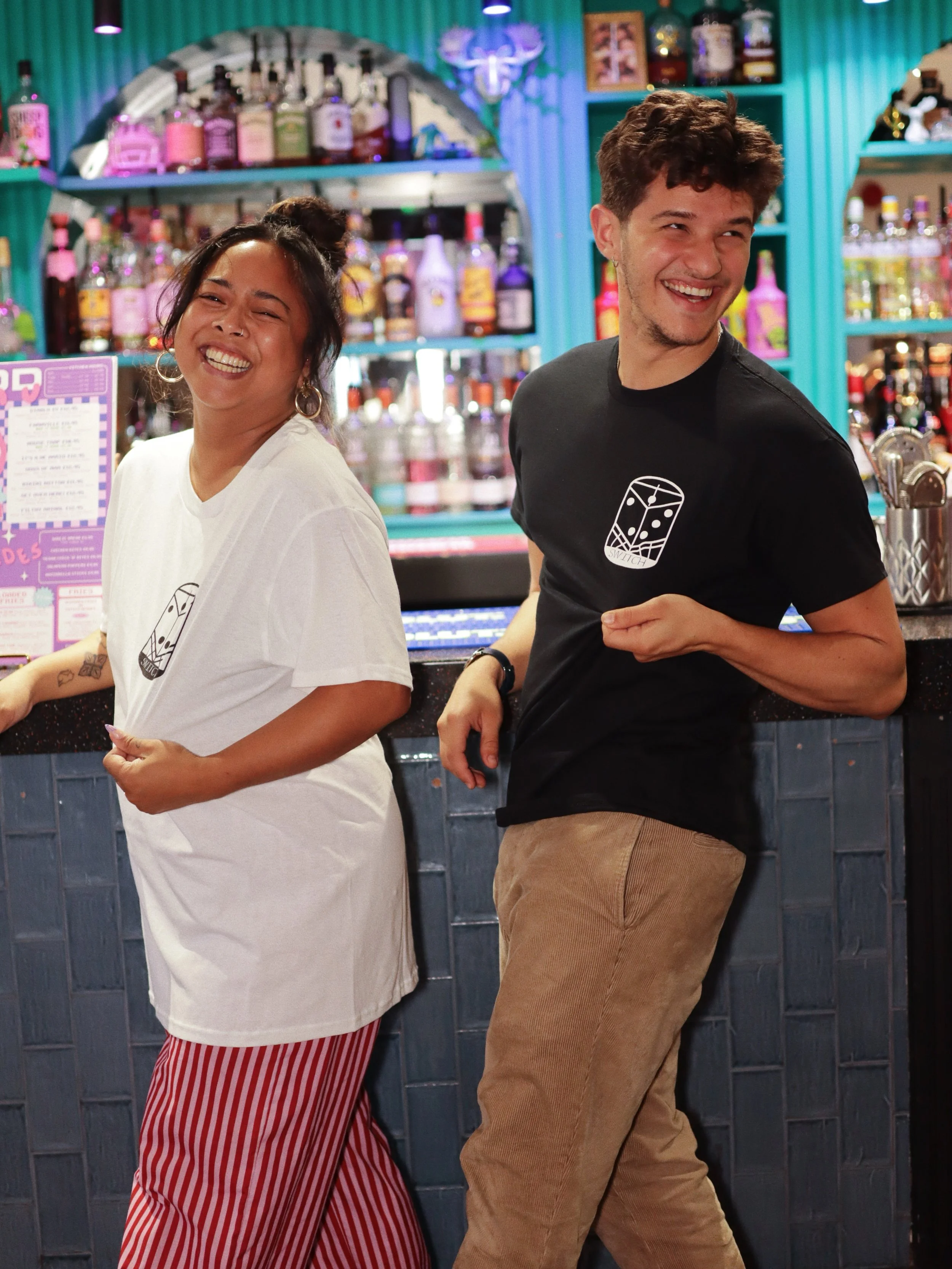 MUST HAVE! Get your very own Switch T-Shirt - &pound;15 

*LIMITED STOCK AVAILABLE! Check at the bar or message us for sizes and colour availability. 

#switchsouthend #cocktailbar #supportlocal #smallbuisness #placestovisit