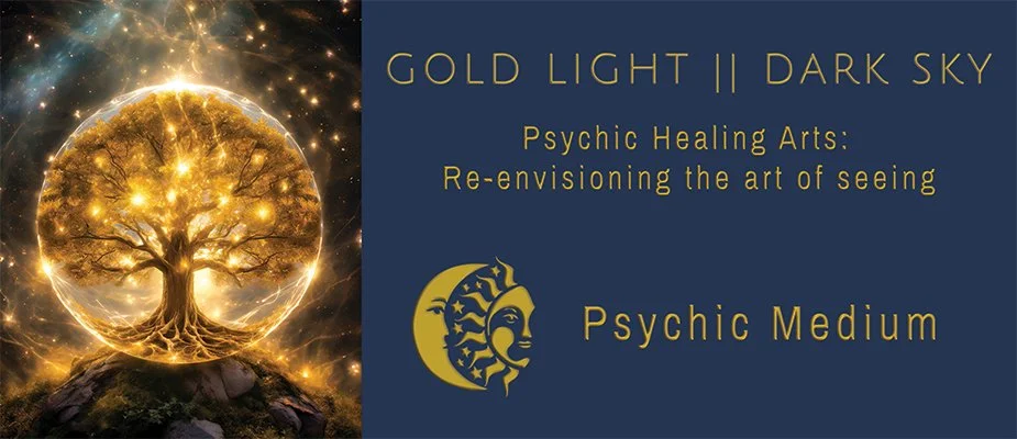 Gold light || dark sky