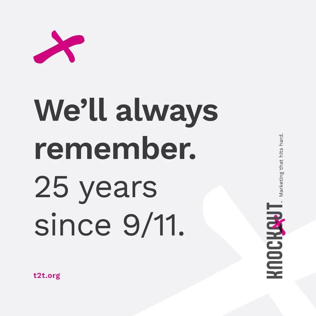 9/11. 

Everyone who was alive at this time witnessed the terror, devastation, acts of selflessness and rampant heroism, hope amidst the chaos, and bravery amidst the tragedy.

We're not going to try to capture a remembrance in a social media post be
