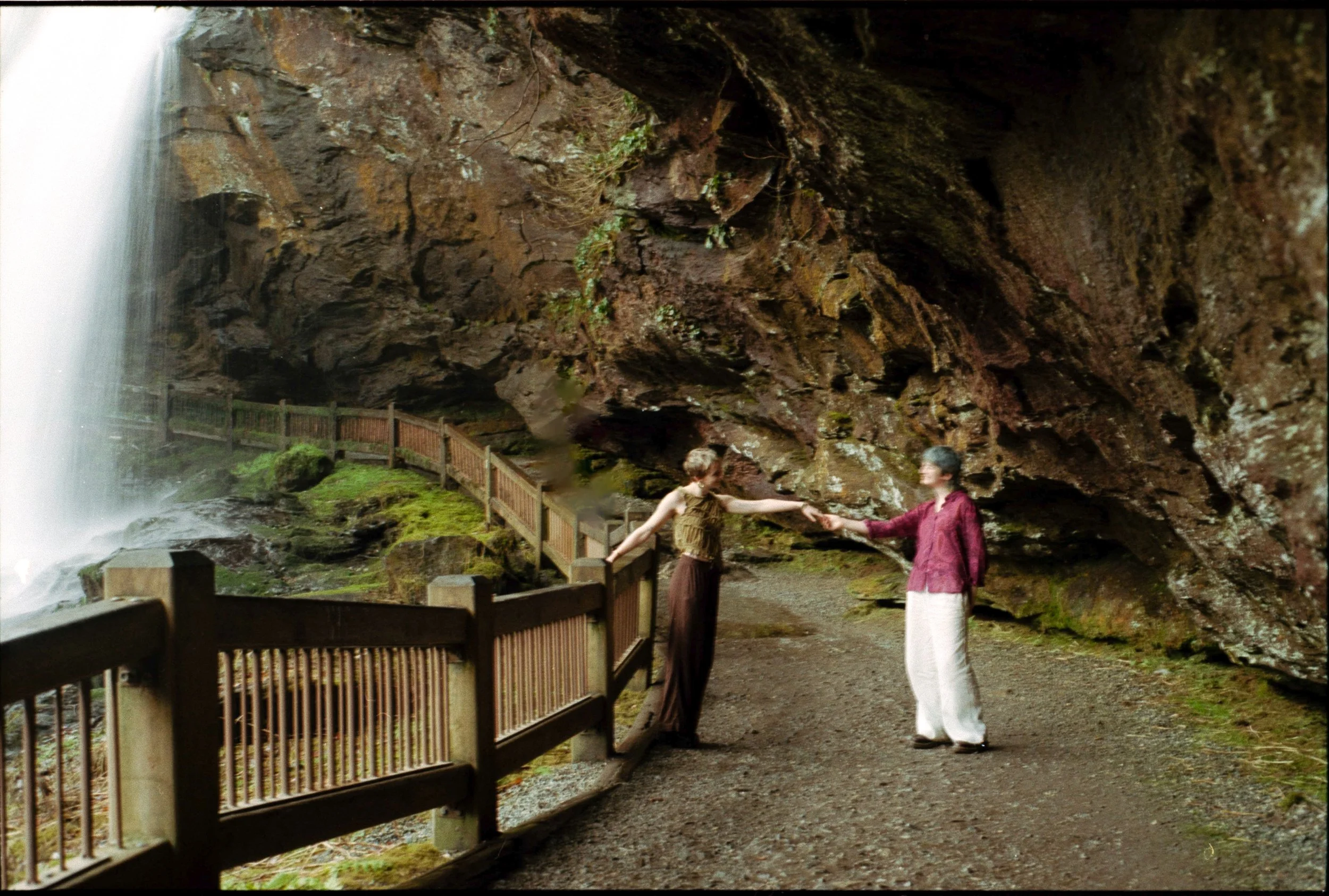 Magical Waterfall Engagement Photos in Highlands, NC 