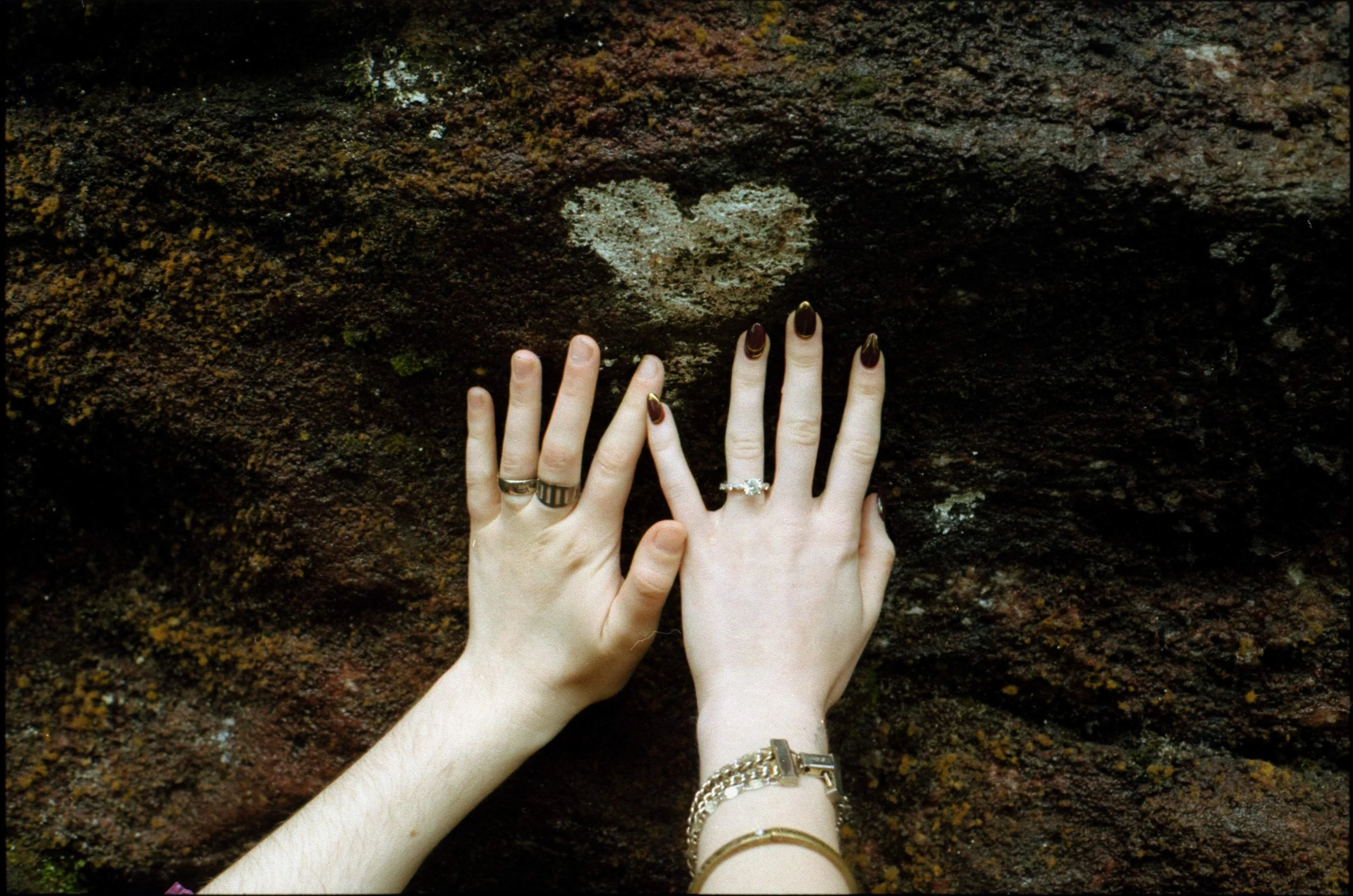 romantic mountain engagement session in highlands nc misty waterfall