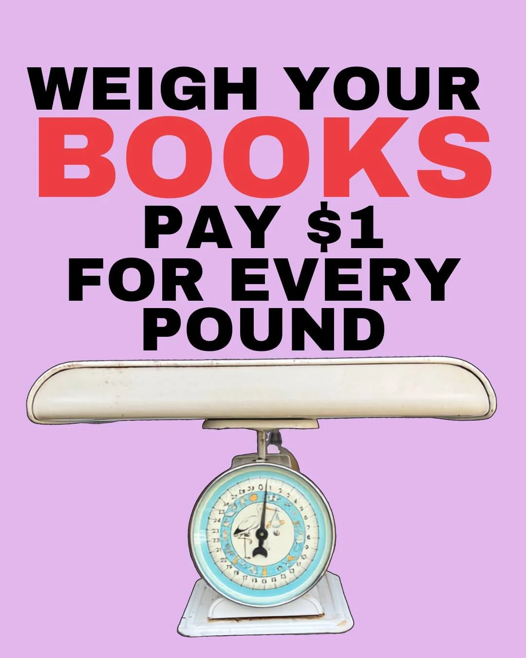 Friends, we hope you had a great long weekend!  This week we are having a sale where you pay $1 for every pound of books, so come by the Mary Quinton Bookstore at Tufts to say "hi" and bring home some good reads.  This is a really fun deal!