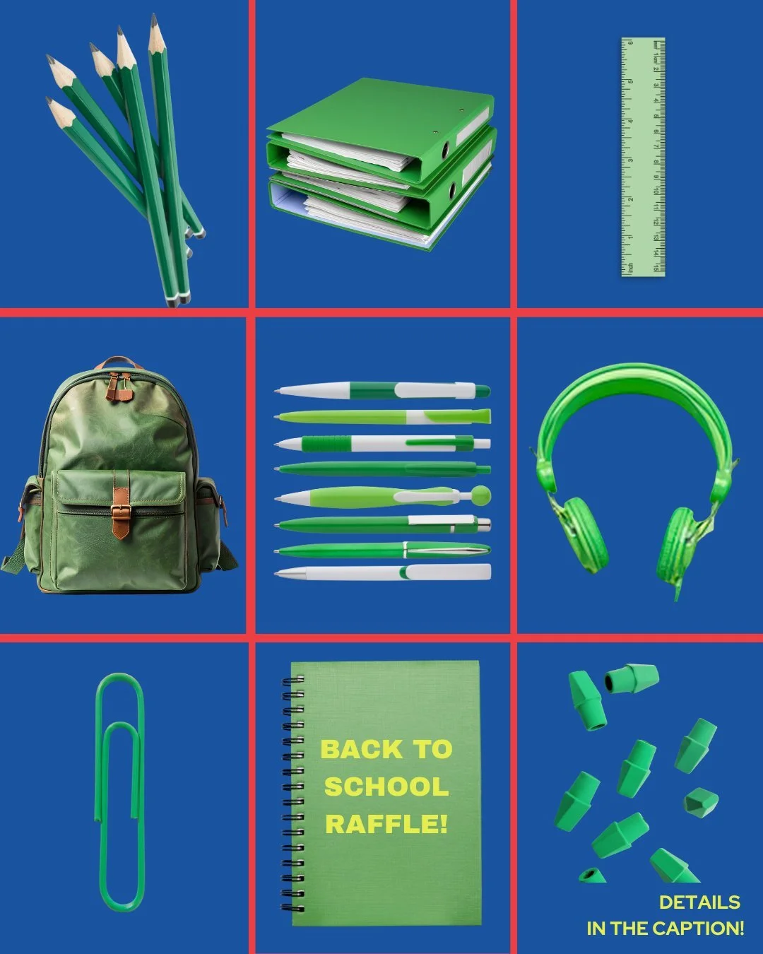 We're celebrating back to school by having a fundraiser raffle for our libraries!  Up for grabs are $250 gift certificates to Walmart AND Staples! Tickets are $10 each, and you can enter as many times as you want. Use the gift certificate now or use 