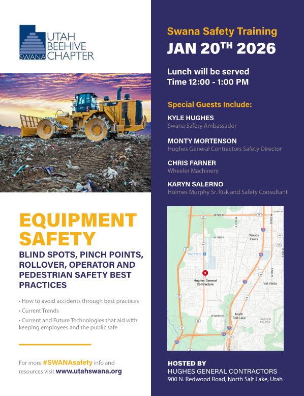 SWANA Beehive Chapter - January 20th Training Event