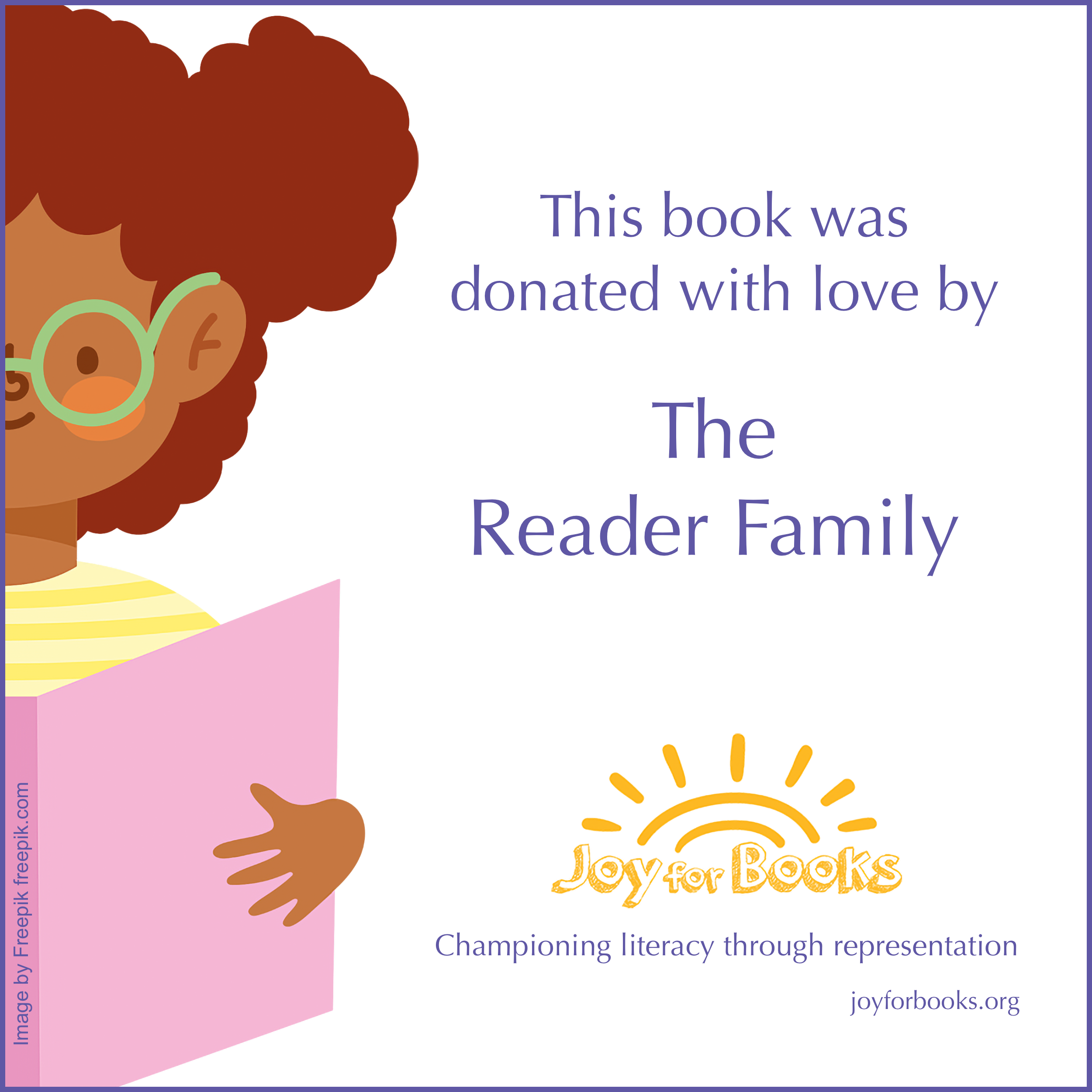 "Donated By" Bookplates