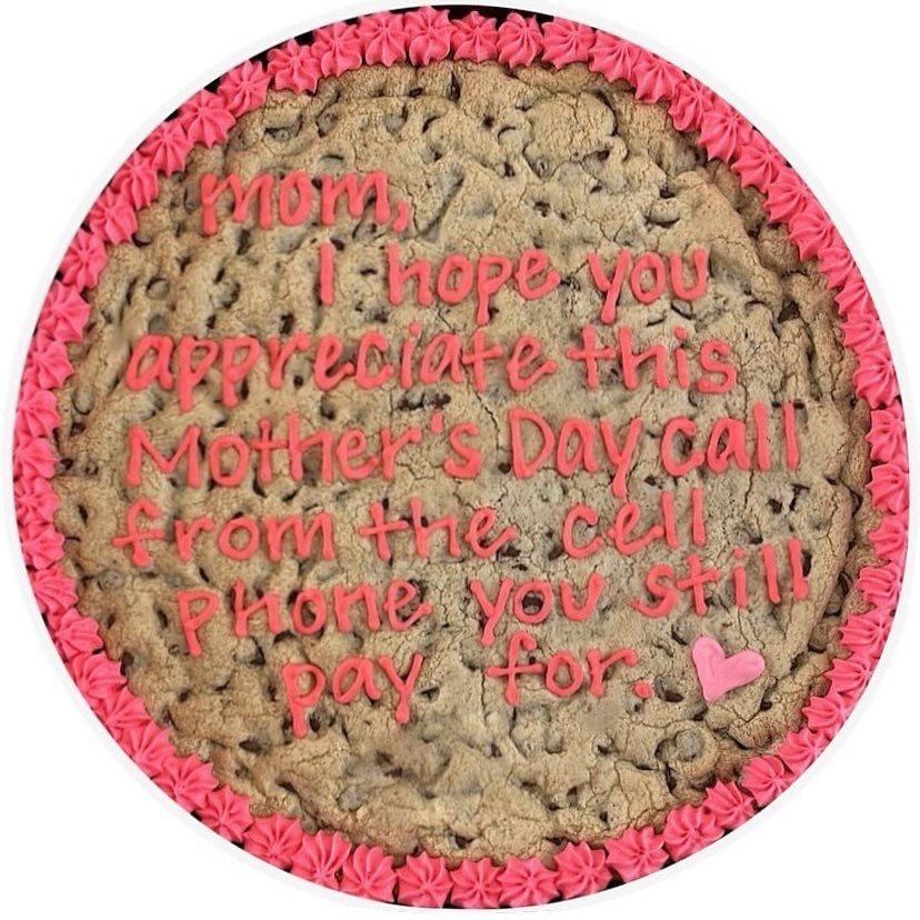 Guilty as charged 🤭📞 it is NOT TOO EARLY TO ORDER YOUR Mother&rsquo;s Day cookies! We will ship so that they arrive in time for the holiday!