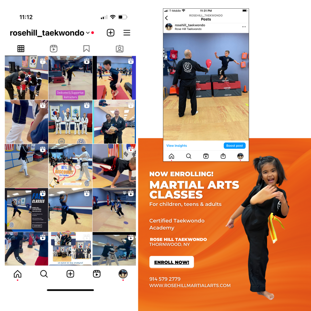 Branding & Marketing: Rose Hill Taekwondo