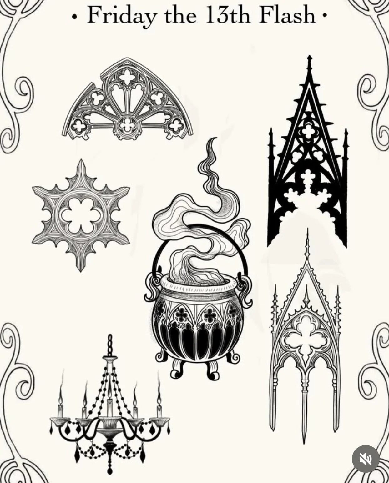 Gothic Architecture Friday the 13th Flash