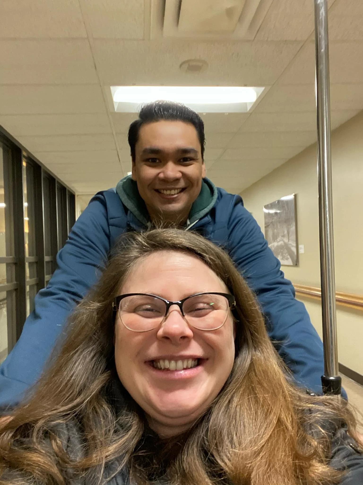 Baby #1 hospital arrival