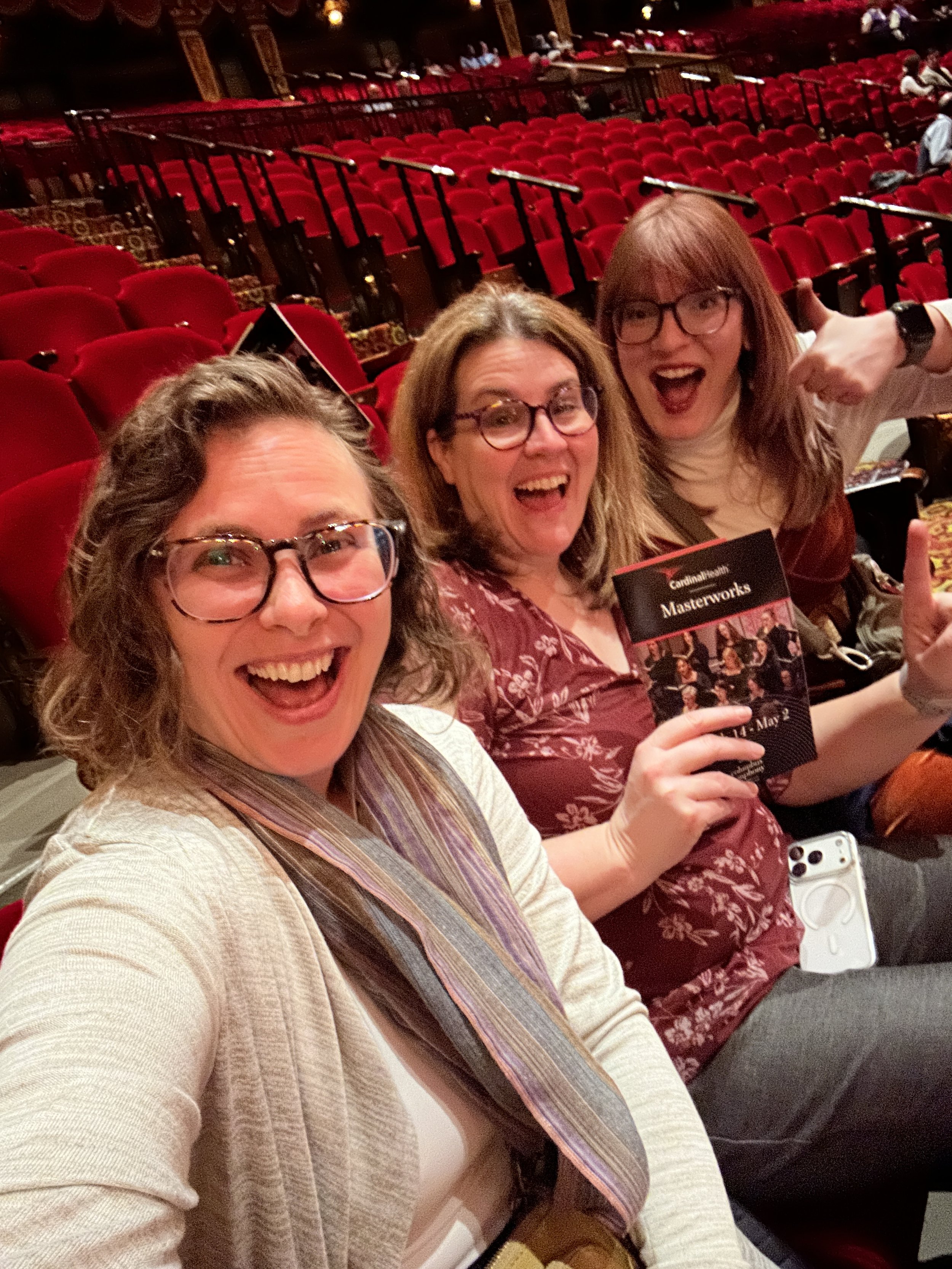 Choir friends at the symphony!