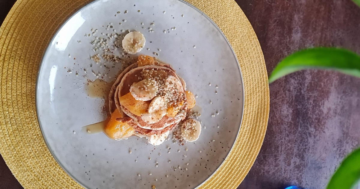 Chia protein pancakes