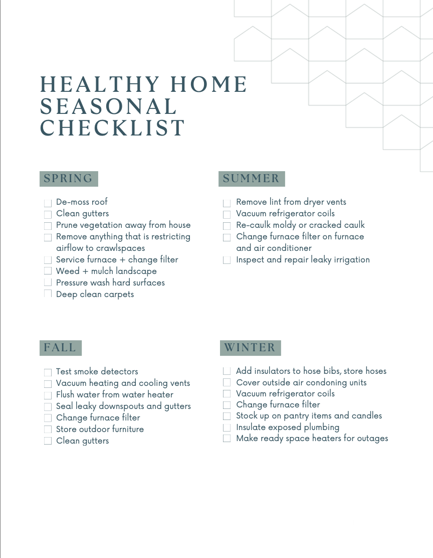 Healthy Home Checklist