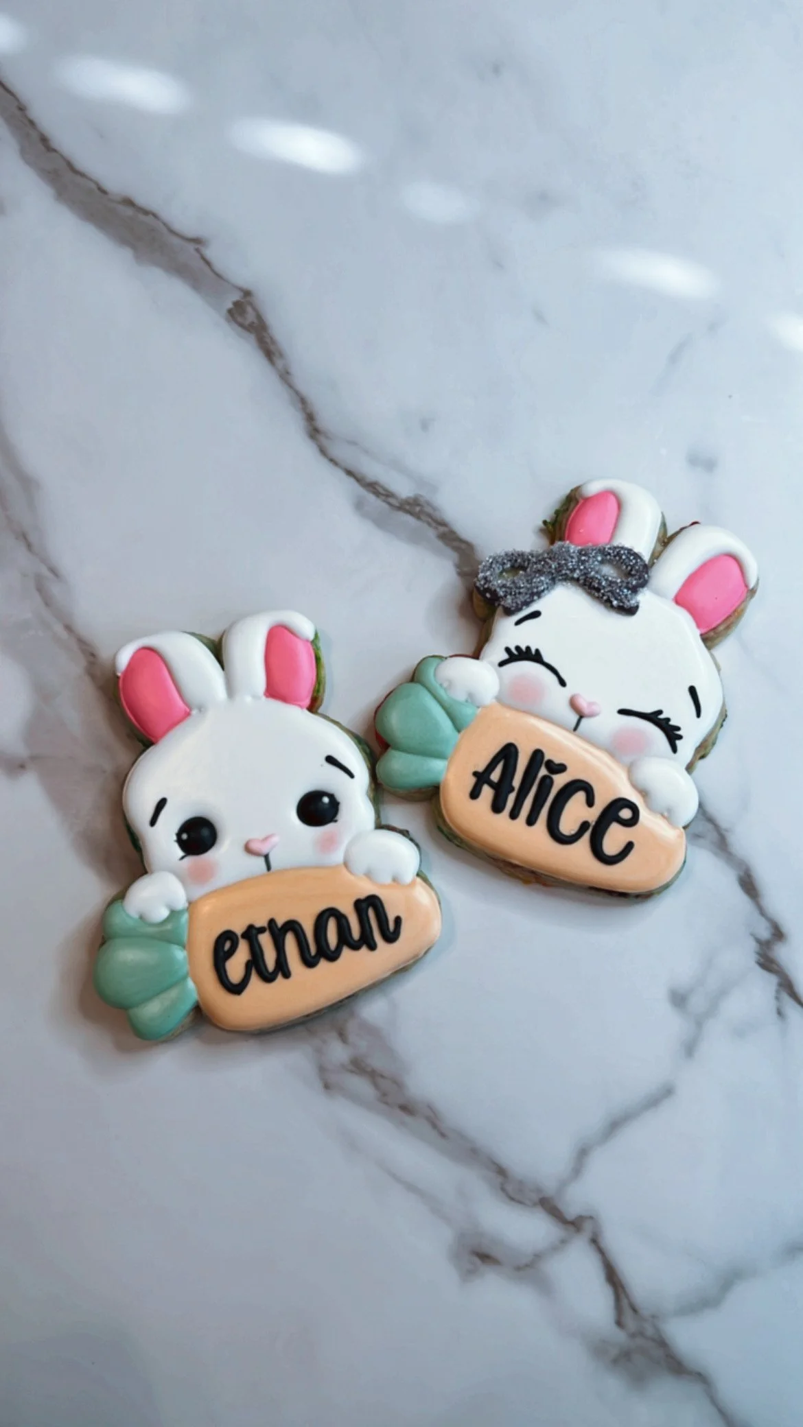 Bunny name plaque