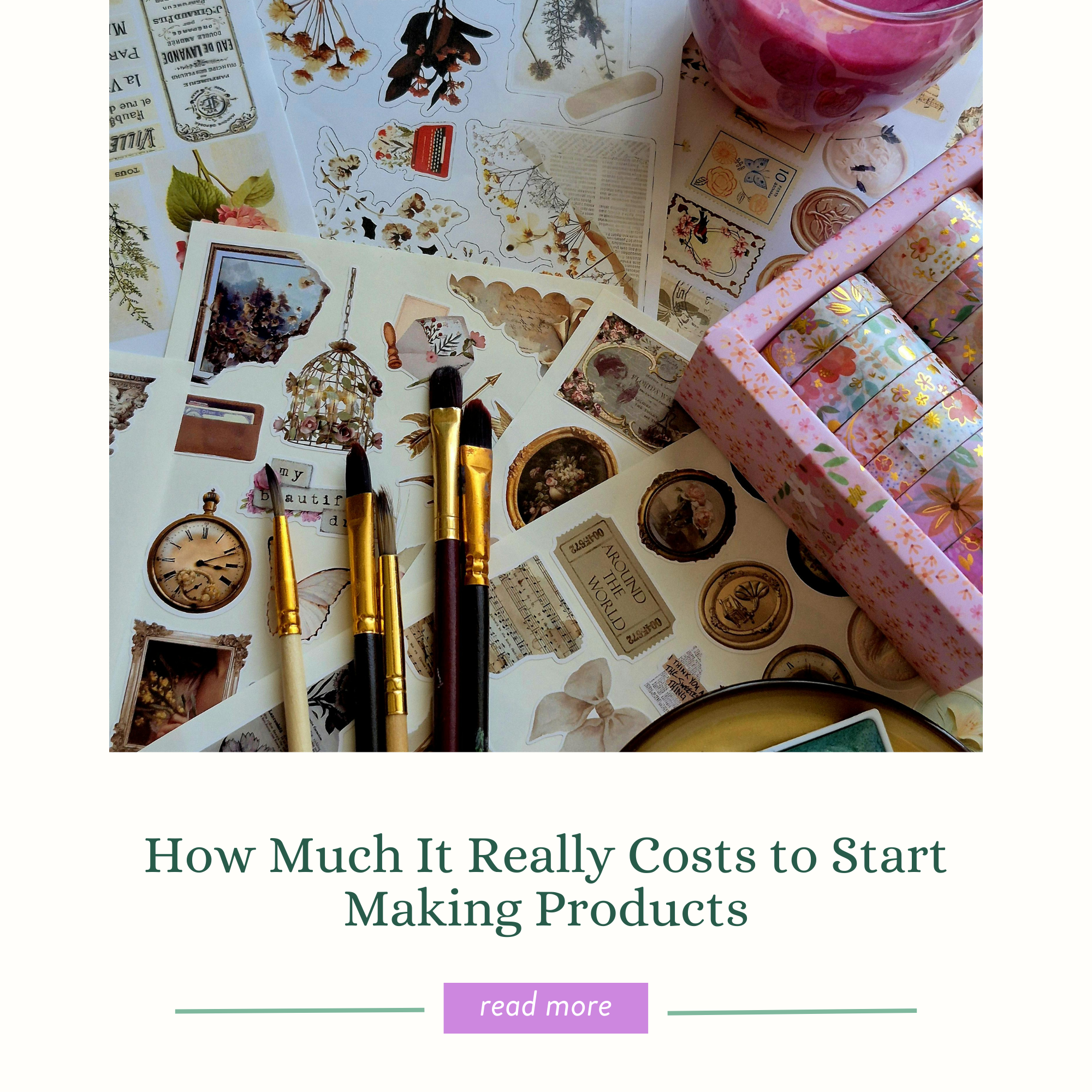 How Much It Really Costs to Start Making Products