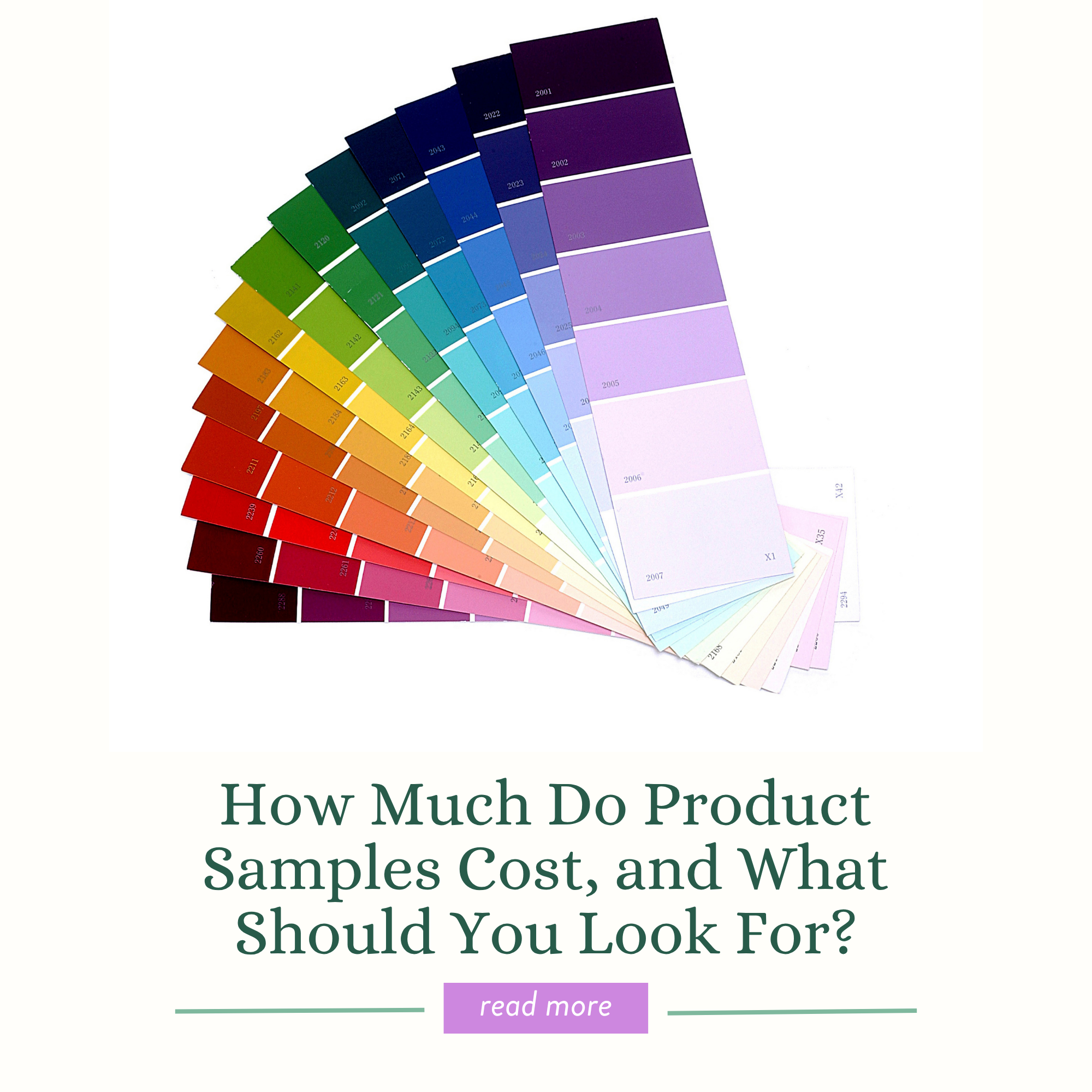 How Much Do Product Samples Cost, and What Should You Look For?