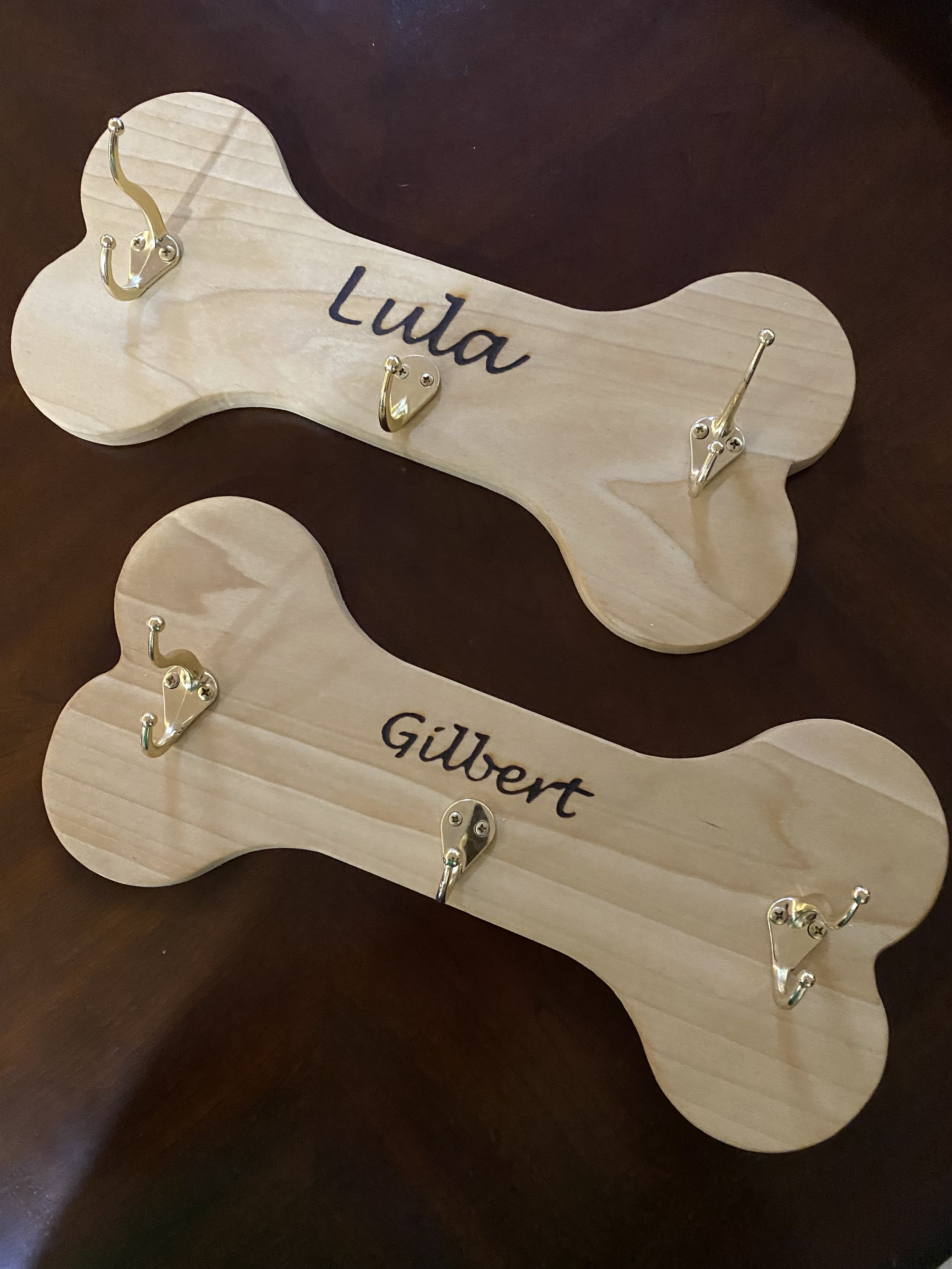 Dog Bone Walk Holder (Cherry)