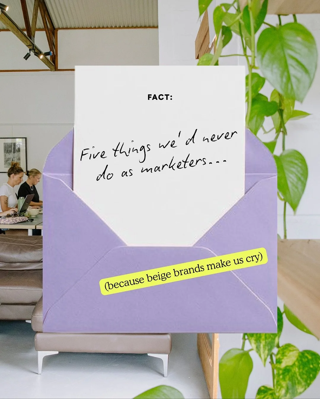 Five things we&rsquo;d never do as marketers&hellip;what&rsquo;s yours?👇🏼

PS Celery Juice? No thanks 😝