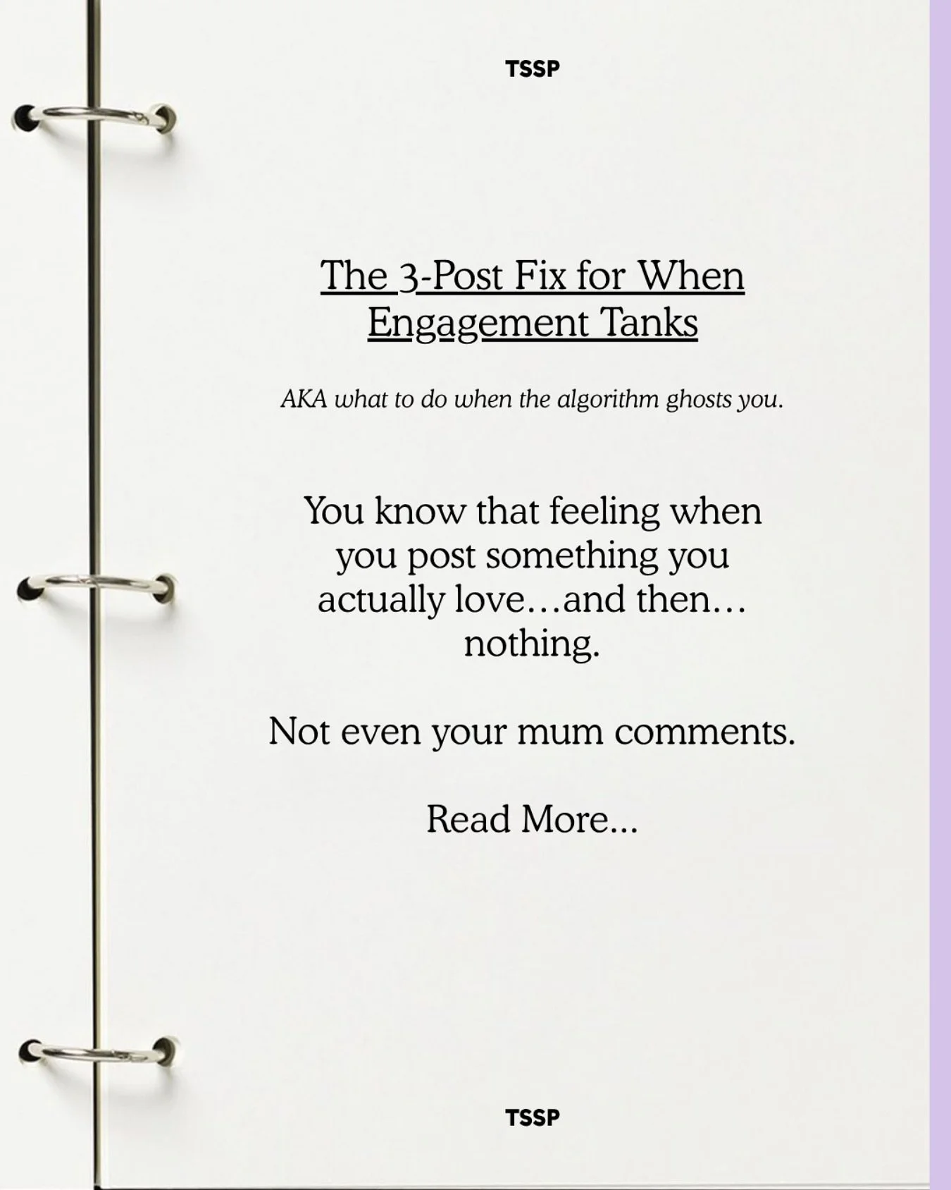 💬 Comment FIX below and I&rsquo;ll send you the link to the article straight to your DMs. Because we&rsquo;ve all been there, you post something you actually love&hellip; and then, nothing. Not even your mum comments. 😂

Let&rsquo;s change that &da
