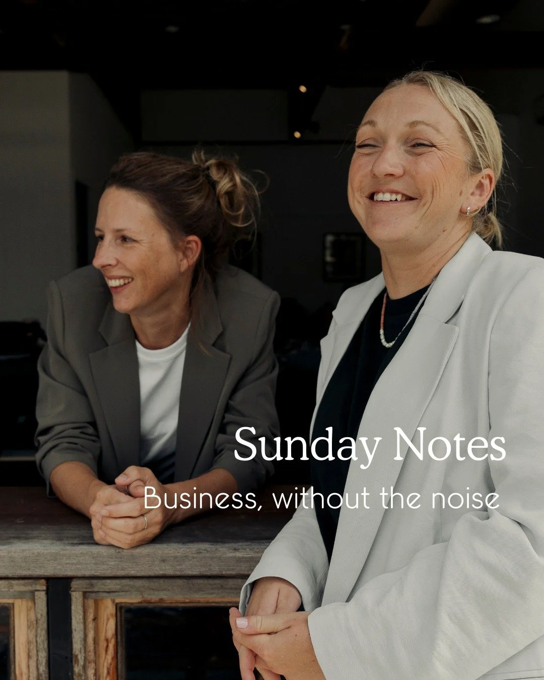 Sunday Notes. Business, minus the noise.

We&rsquo;re officially back at work this week, setting goals for the business and the team, and it&rsquo;s had me thinking about goals in general and the pressure we tend to put on ourselves this time of year