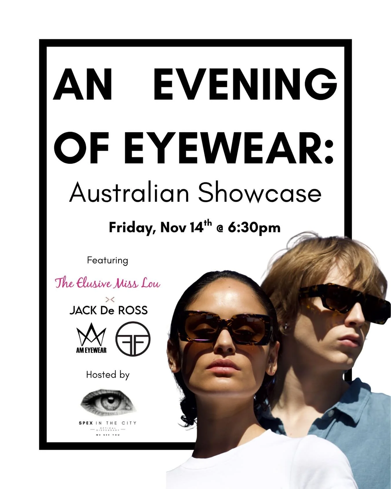 &mdash; An Evening of Eyewear: Australian Showcase &mdash;

@spexinthecity_perth cannot wait to show you the best in Australian Designed Eyewear. 

The entire collection of these amazing brands will be on display for you to try on and order. 😎

Limi
