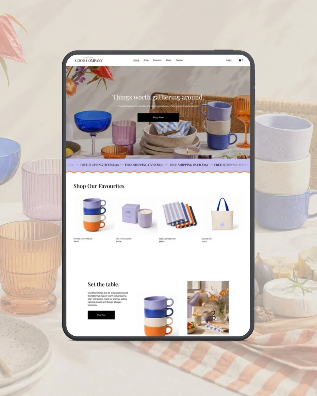 Plot twist: this isn&rsquo;t actually a homewares template. I built this one around homewares, but don&rsquo;t let that box you in.

The whole template has an editorial, magazine-style feel rather than a super specific &ldquo;homewares shop&rdquo; lo