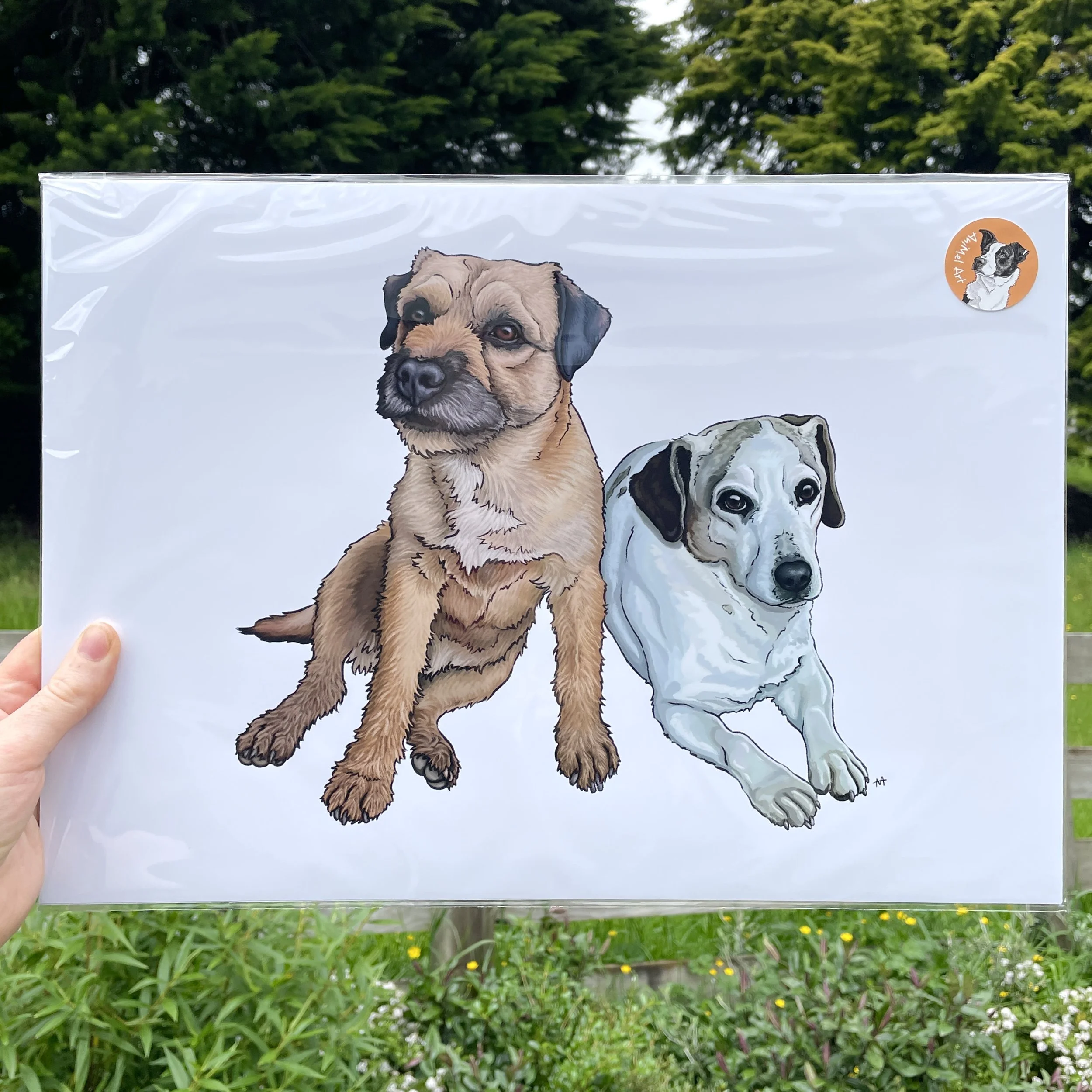 Fizz & Archie 🐾 A3 Digital Portrait Print