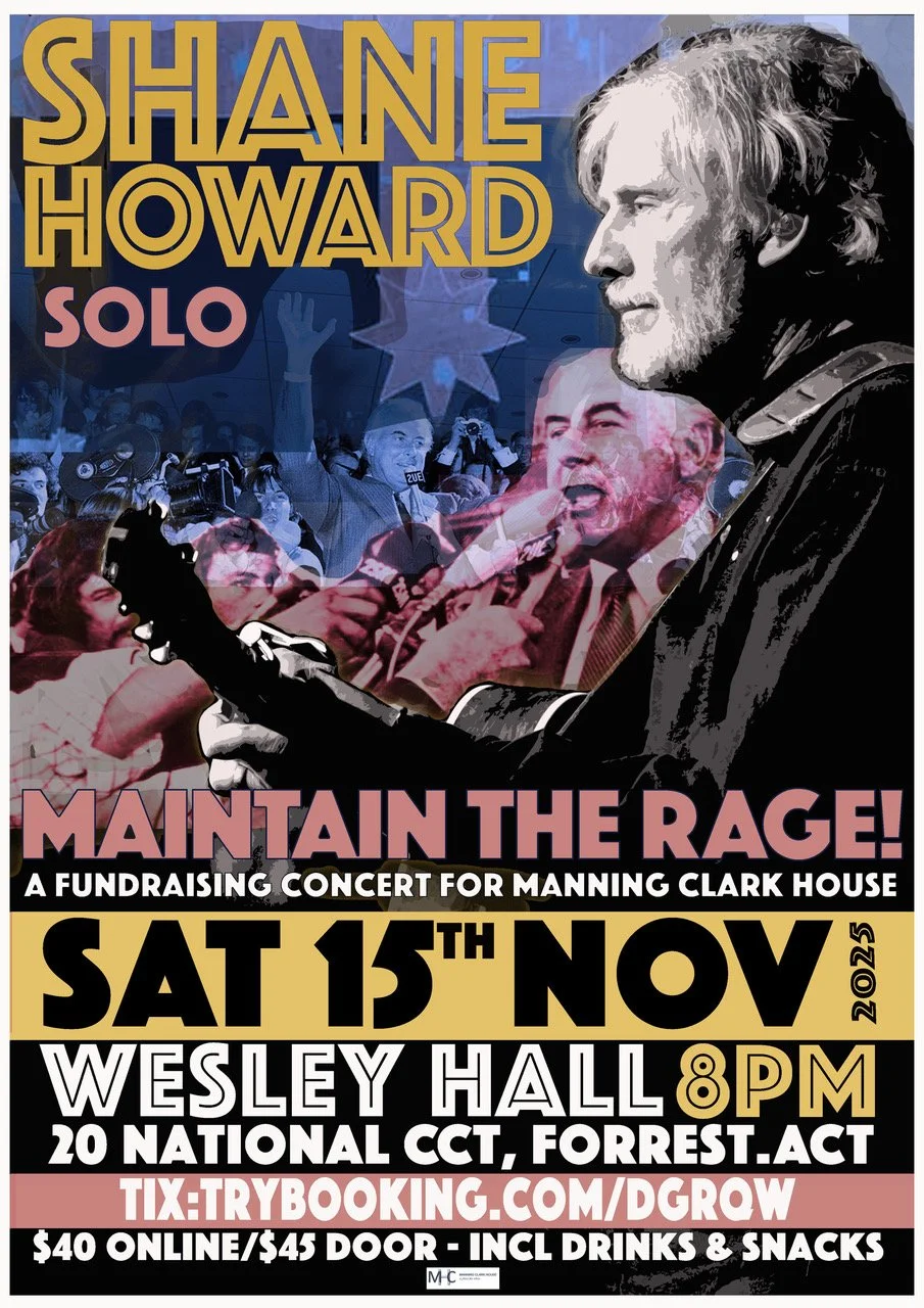 Shane Howard Solo - Maintain the rage fundraiser concert for MCH