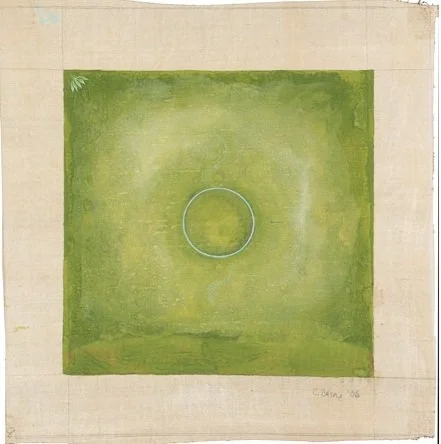 gouache paintings on silk