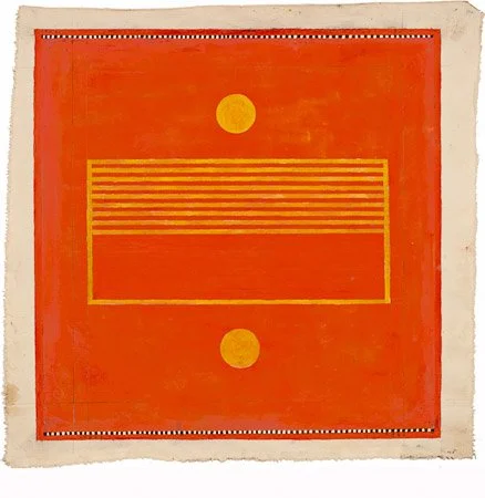 Untitled, Graphite, Walnut stain and gouache on canvas, 26" x 26", 2014, Charlotte Cain