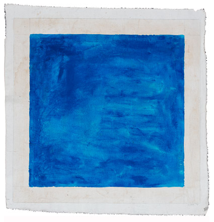 Untitled, Graphite, Walnut stain and gouache on canvas, 26" x 26", 2014, Charlotte Cain