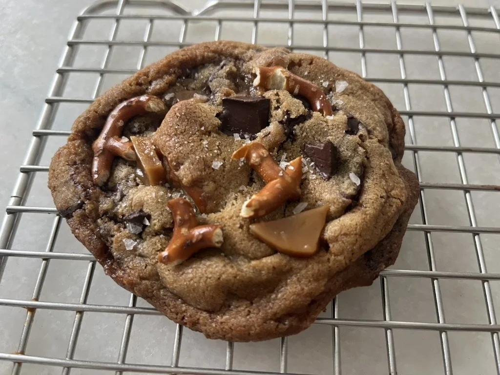 Toffee Pretzel Chocolate Chip Cookie