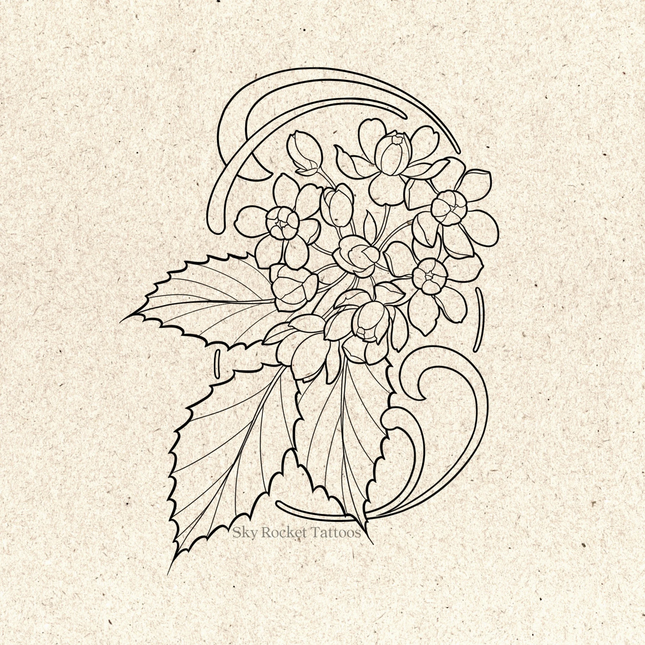 Oregon Grape Blossom & Frame
