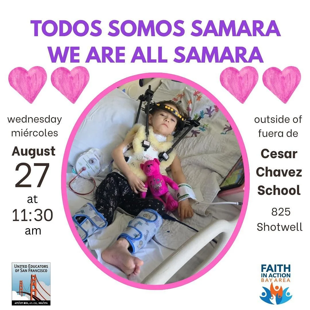 Tomorrow join us as we stand with Samara her family, and @fiabayarea to help them advocate with the city for a safe place to live. ✊🏽