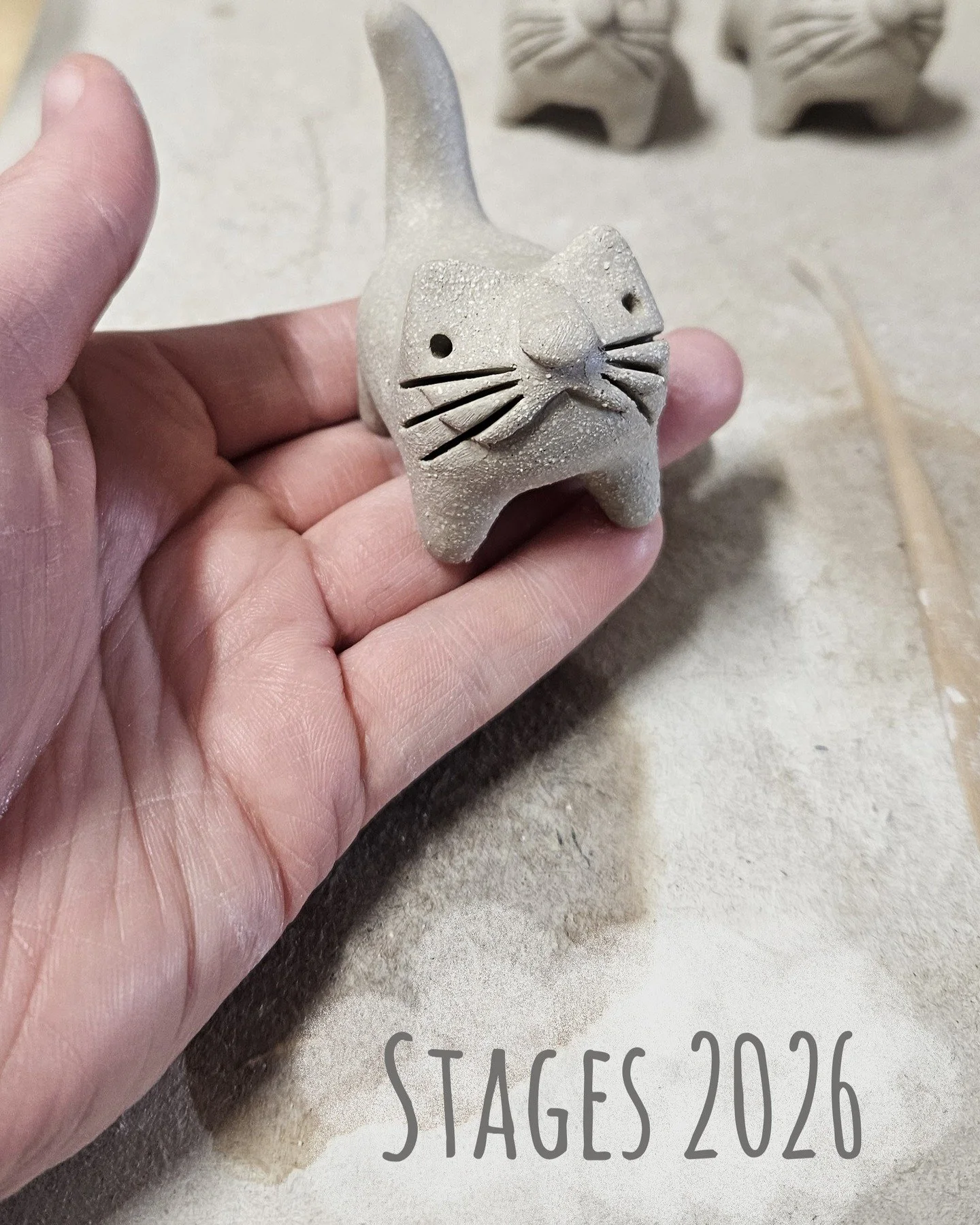 Stages 2026

31 janvier/1er f&eacute;vrier : Porcelaine et sgraffito > COMPLET

Samedi 7 f&eacute;vrier : Modelage d'un mini

Samedi 21 f&eacute;vrier : Modelage sculpture > COMPLET

Dimanche 22 f&eacute;vrier : Modelage sculpture 

14/15 mars 