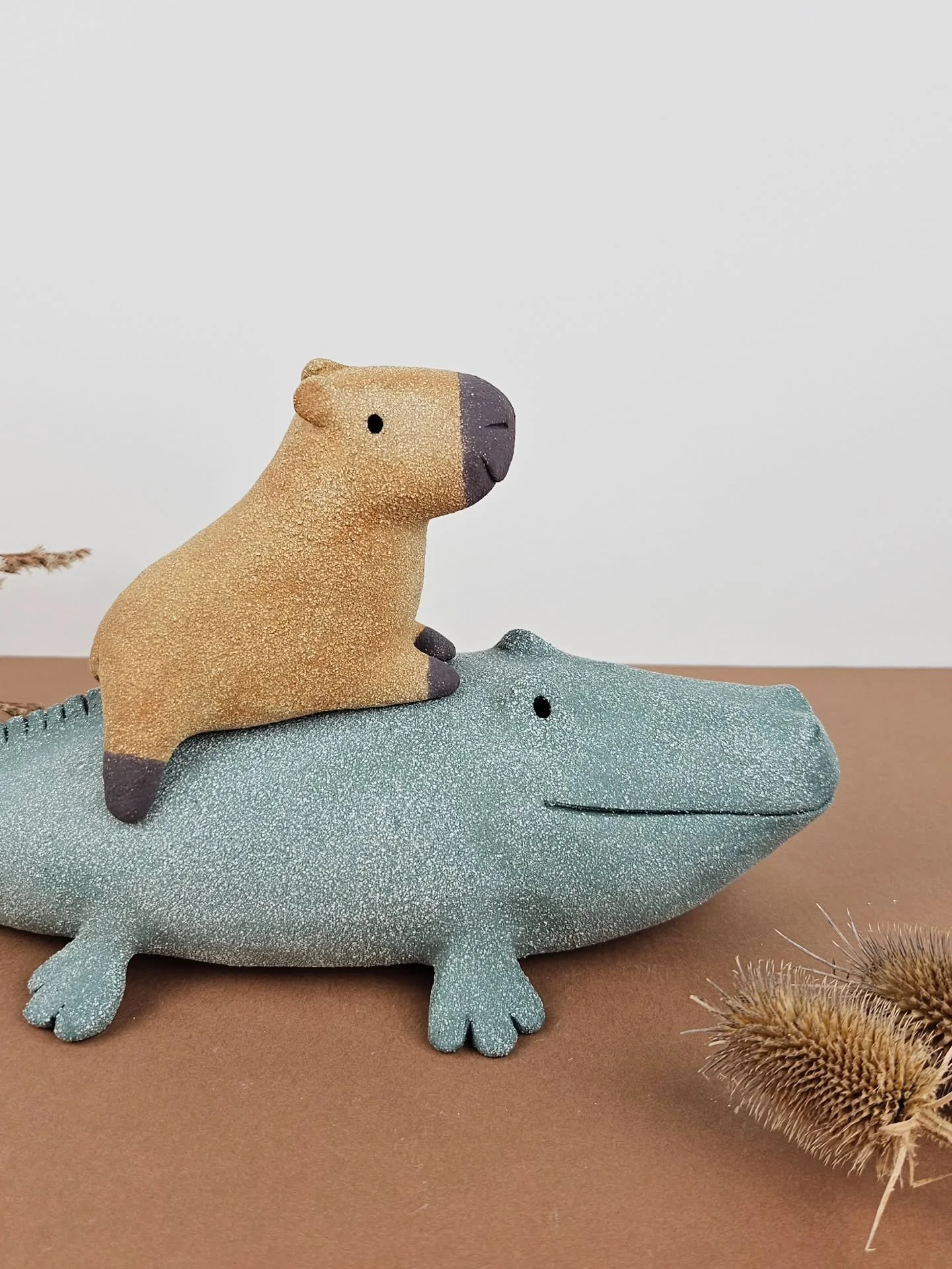 &Agrave; dos de croco, le capy bara.

Pi&egrave;ces disponibles &agrave; @oz.laboutique

Joyeux No&euml;l !

#capybara #crocodile #ceramique #ceramic