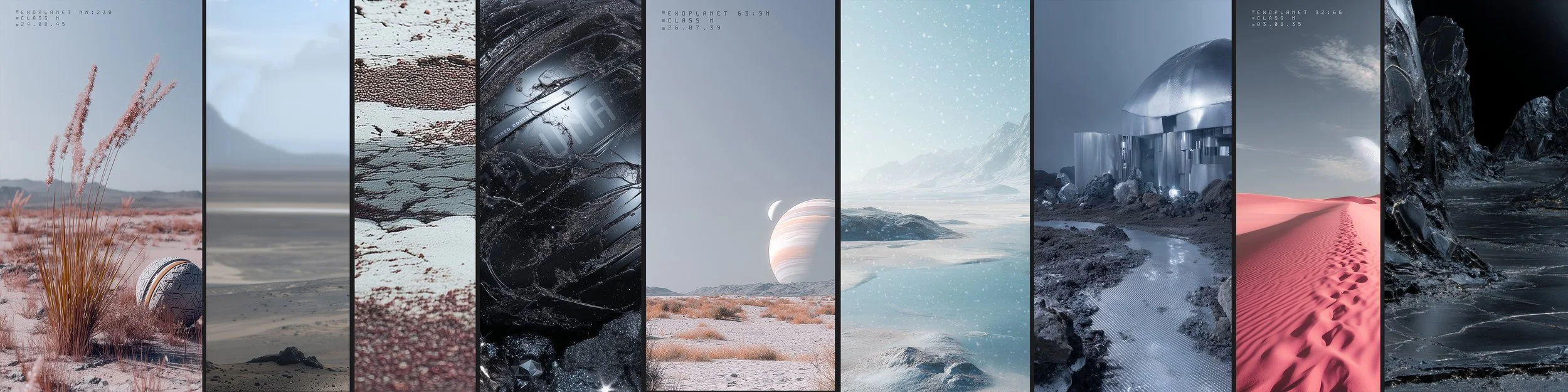 [Offworld] collection released by digital fashion brand [ze Luna]. It will feature otherworldly new-age fashion editorials that are conceptualized and inspired by alien planets and otherworldly environments.