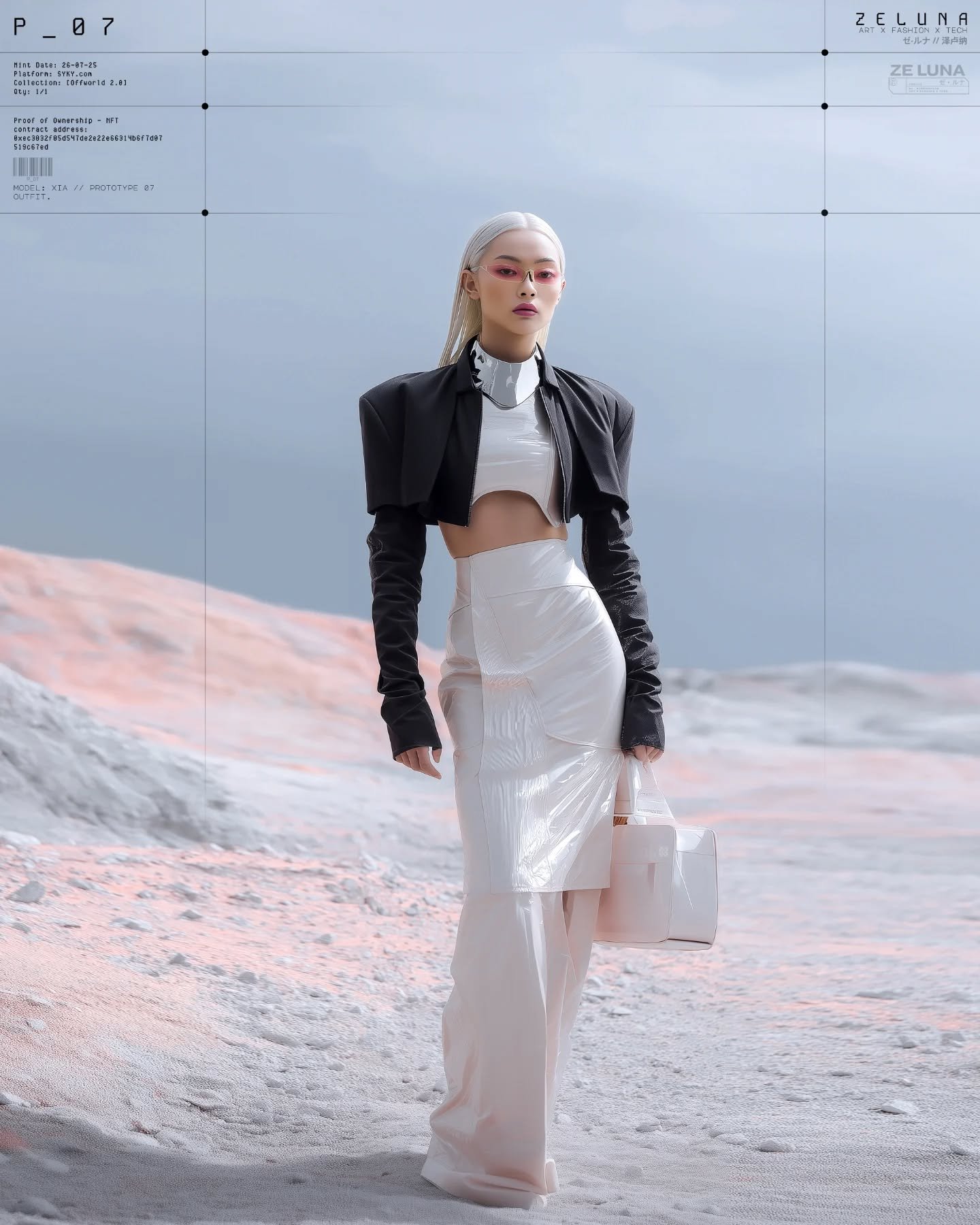 Prototype 07 / feat. @xia.iseri 

Art x Fashion x Tech
// zeluna.xyz