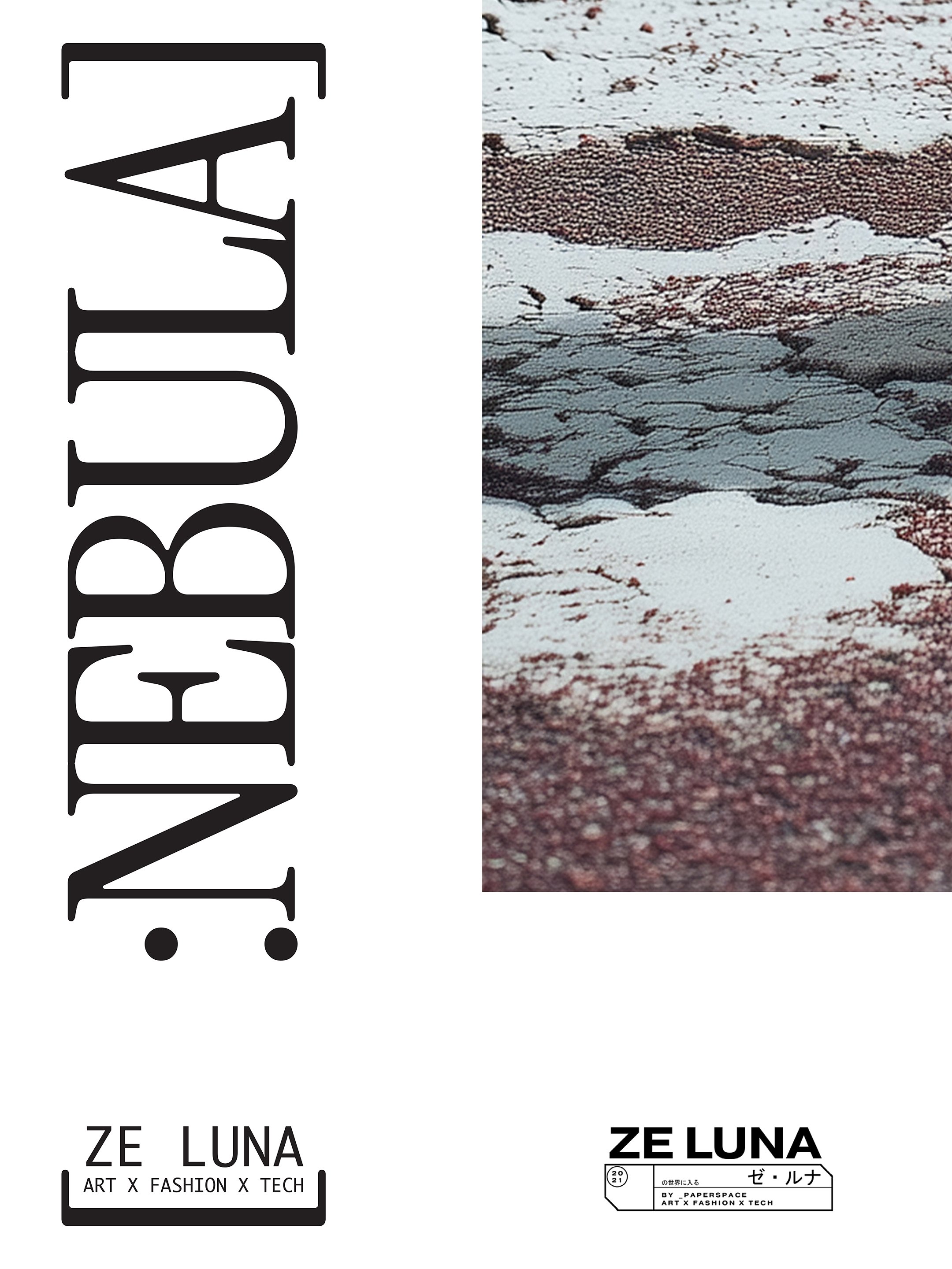 [:NEBULA] is an editorial zine made in collaboration with designer Eason Wu. It features [ze Luna]'s curated list of selected works from the latest [Offworld 2.0] collection that features new narratives through the lens of future fashion.