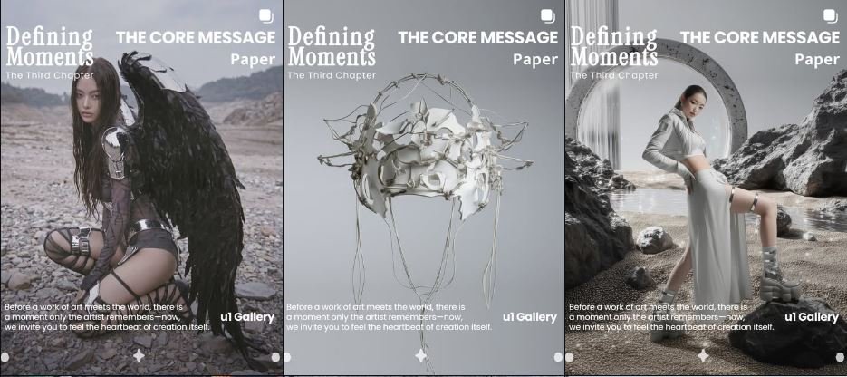 The Core Message: A featured interview & exhibition curated by U1 Gallery, Tokyo, Japan. In conversation with artist _paperspace, founder of digital fashion brand [ze Luna].