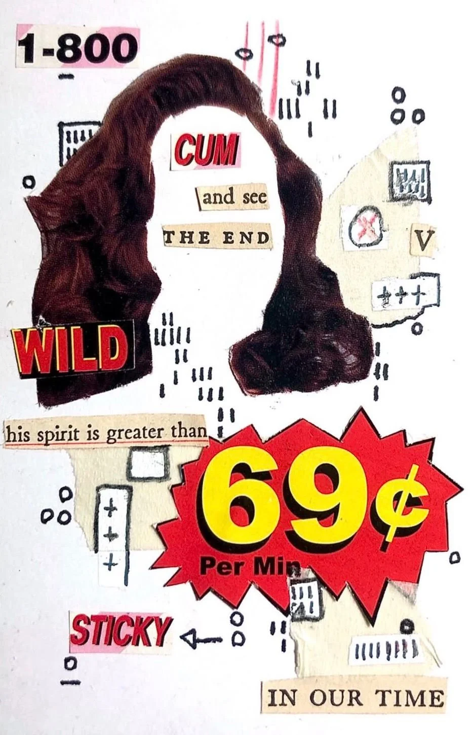 Toll Free / Mixed Media on Paper / 2021