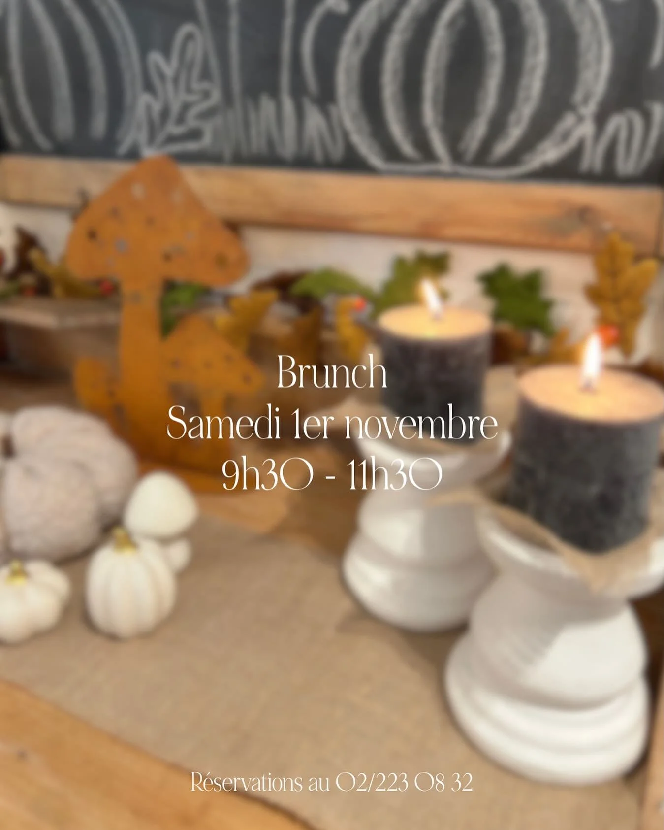 Prenez le temps d&rsquo;une pause gourmande le samedi 1er novembre.
Exceptionnellement, nous vous accueillons pour un brunch comme le dimanche, de 9h30 &agrave; 11h30🍳🧁

Un moment doux et savoureux &agrave; partager en bonne compagnie 💛 
📞 Pensez