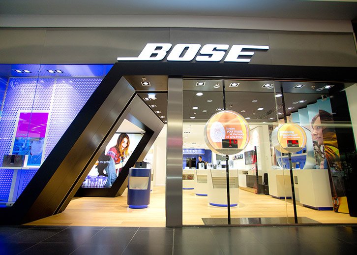digital screens with metal frame for bose