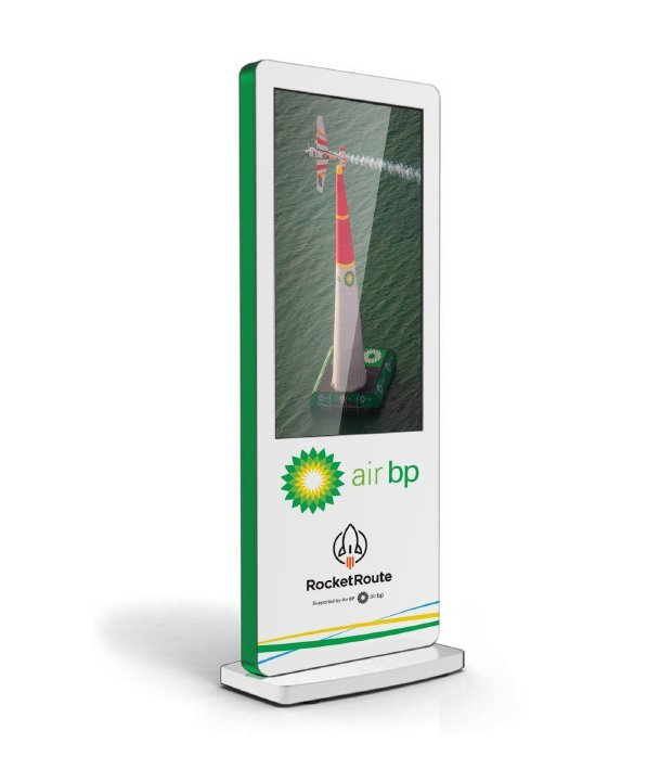 Freestanding digital displays for bp