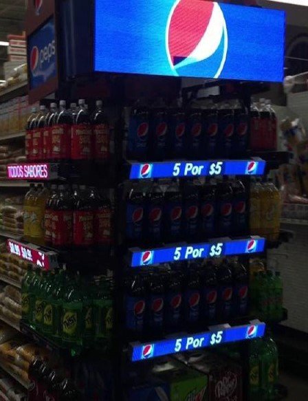 digital LED shelf-edge display pepsi