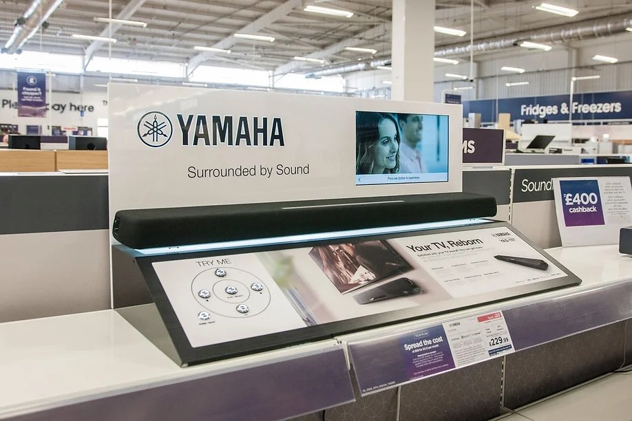 digital displays with open frame for Yamaha