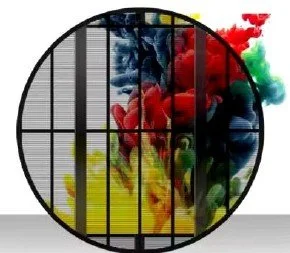 Customised Circular Transparent LED Cabinets